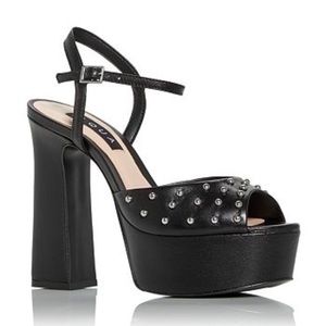 Aqua studded Platform Heel sandal
